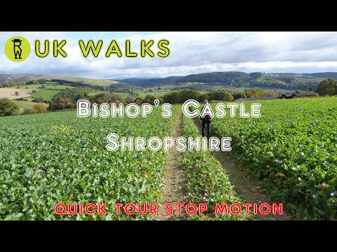 Bishop's Castle Walks In Shropshire - Quick Tour Stop Motion Walking