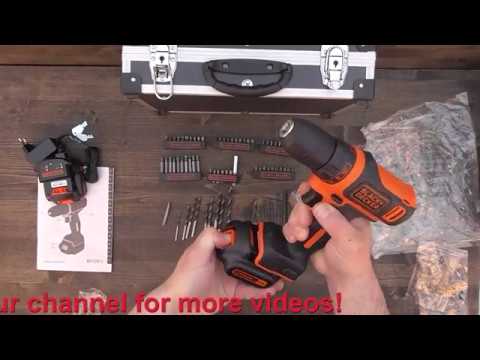 Unboxing Black & Decker BDCDD12BAFC 10.8 Volt Cordless Drill 1.5 Ah Battery - Bob The Tool Man