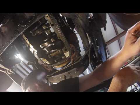 ISX Engine re build PT30 Oil Pump Removal and Crank Tone Wheel Inspection by Rawze