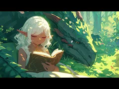 Enchanted Realms: 1 Hour Lofi Journey with Elves and Dragons | Fantasy Music to Escape and Unwind