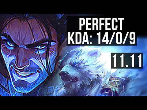 SYLAS vs VOLIBEAR (TOP) | 14/0/9, Legendary, 66% winrate, 6 solo kills | KR Master | v11.11