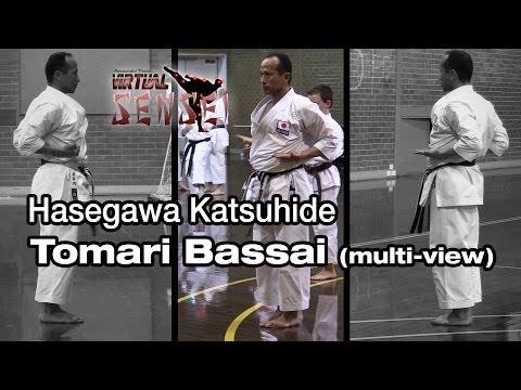 Hasegawa Katsuhide teaching kata Tomari Bassai (multi-view)