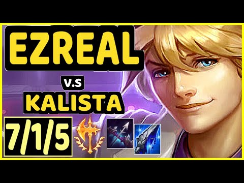 COMP (EZREAL) vs KALISTA - 7/1/5 KDA BOTTOM ADC CHALLENGER GAMEPLAY - EUW