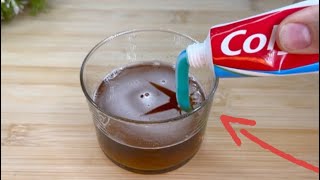 mix toothpaste with beer and you won´t believe what you get !