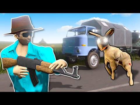 I found an AK-47 to Defend Against ZOMBIE Rabbits! - The Long Drive NEW Update!
