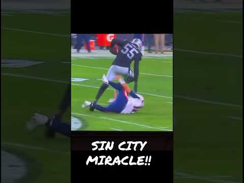 SIN CITY MIRACLE Chandler Jones football 🏴‍☠️ 🎲 🎰 🏈 #highlights #shorts #raiders #raidernation