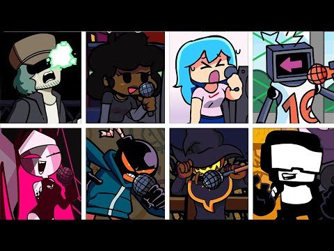 Nerves Remix but Every Opponent's Turn a Different Character Sings (FNF Nerves but Everyone Sings)