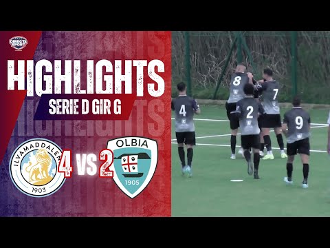 Calcio Serie D Gir. G - Ilvamaddalena 1903-Olbia Calcio 1905 4-2 (Highlights)