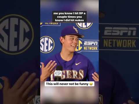 The greatest postgame interview and press conference in SEC baseball history 😂😂 | #shorts