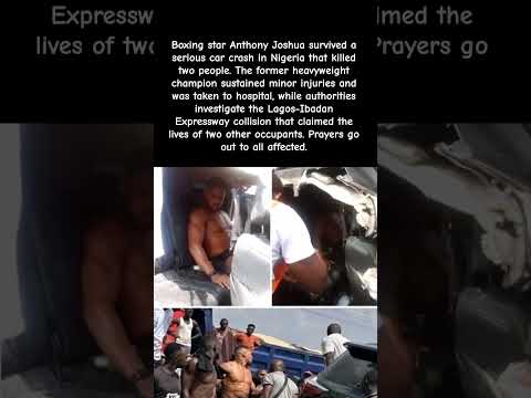 Anthony Joshua Survives Fatal Crash — 2 Dead 😮🙏 #celebritynews