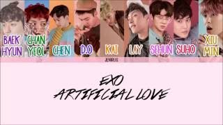 EXO - Artificial Love [Eng/Rom/Han] Picture + Color Coded Lyrics HD