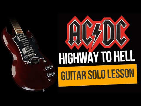 How to play ACDC's Highway to Hell Guitar solo + Tabs