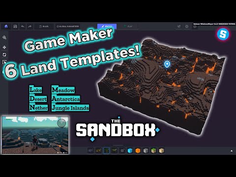 The SANDBOX Game Maker Land Templates - Get Started Creating Your Metaverse With 6 Provided Themes