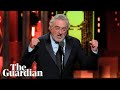 Robert de Niro's 'Fuck Trump' speech at Tony awards Robert de Niro's 'Fuck Trump' speech at Tony awards