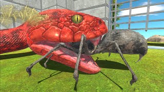 Reptiles vs Giant Invertebrates - Animal Revolt Battle Simulator