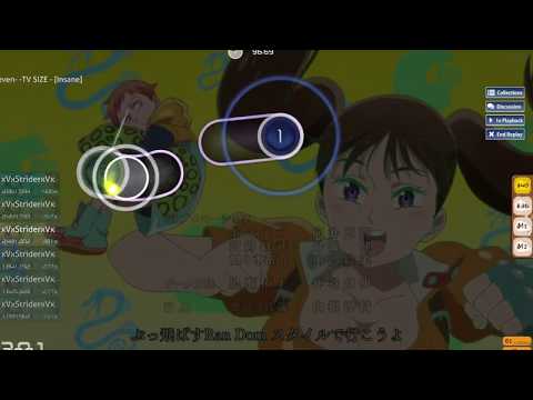 [osu!] [Insane]: 7 -seven- -TV SIZE - FLOWxGRANRODEO