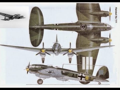 Heinkel 111 Bomber - Entwicklung und Produktion . Männer im Hintergrund