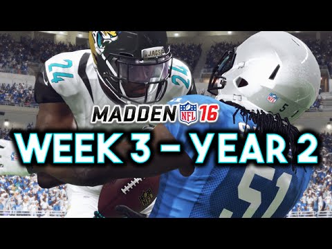Madden 16 Jaguars Connected Franchise Year 2 - Week 3 @ Lions Ep.24