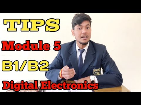 How to clear module 5 (Digital electronics B1/B2) Important topic and books