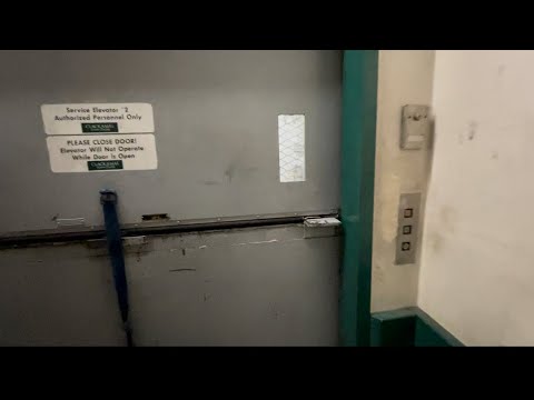 Montgomery w/ Square button flushline Hydraulic Freight Elevator #2 at Clackamas Town Center HV OR