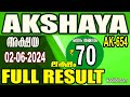KERALA LOTTERY RESULT|FULL RESULT|akshaya bhagyakuri ak654|Kerala Lottery Result Today|todaylive