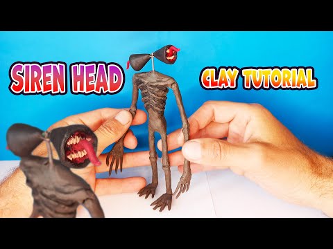 Creepy SIREN HEAD with Modeling Clay |  Trevor Henderson's creatures