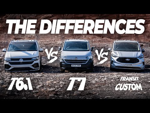 VW New Transporter T7 vs T6.1 vs Ford Transit Custom - Full Comparison's