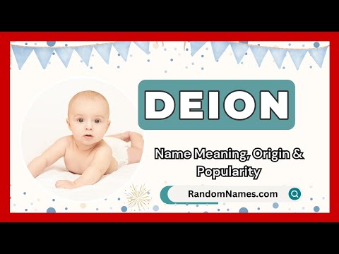 Deion - Baby Boy Name Meaning, Origin & Popularity - RandomNames.com