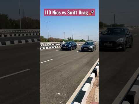 I10 Nios vs Swift Drag Race #shorts #youtubeshorts #swift #i10nios #cars #viral