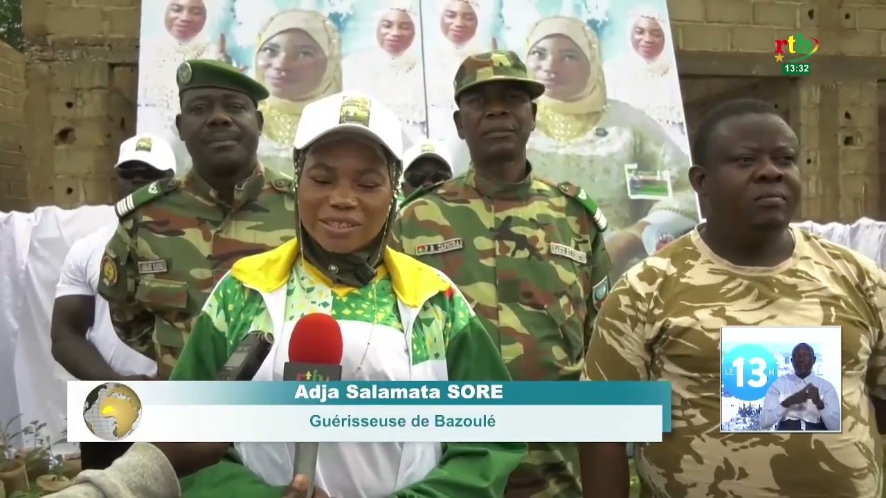 La guérisseuse Adja Salmata Soré a procédé à la mise en terre de 1000 plantes médicinales à Bazoulé