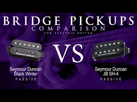Seymour Duncan BLACK WINTER vs JB SH-4 - Passive Bridge Pickup Guitar Tone Comparison Demo