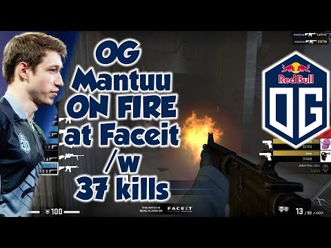 OG mantuu ON FIRE at Faceit Match with 37 kills in Overpass