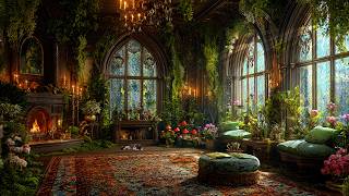 The Forbidden Mossy Castle of Shadows 🕯️ Dark Academia Magic Music 📖 Studying, Working, Reading