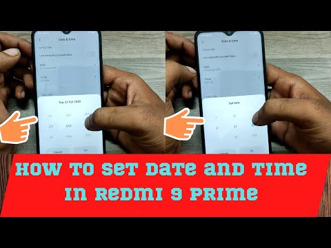 How to  change Date time in Redmi 9 prime| Xiaomi Redmi 9 prime  - Set date and time
