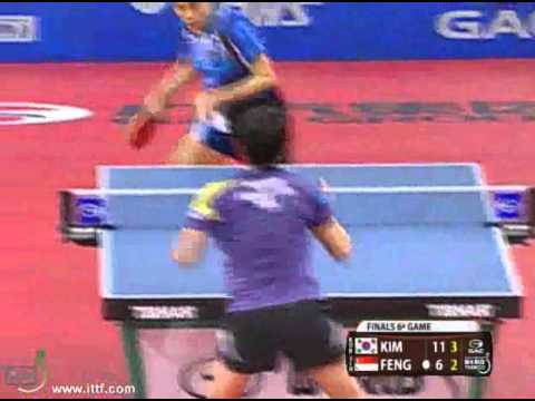 GAC Group 2012 ITTF World Tour Brazil Open Women's Singles Finals: Kim Kyungah's Winning Moment
