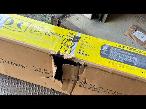 CONSTRUCTION REVIEW-Hawk Big Denali 1.5 Man Ladder Stand #hunting