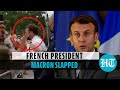 Watch: French President Emmanuel Macron slapped by man while greeting crowd
