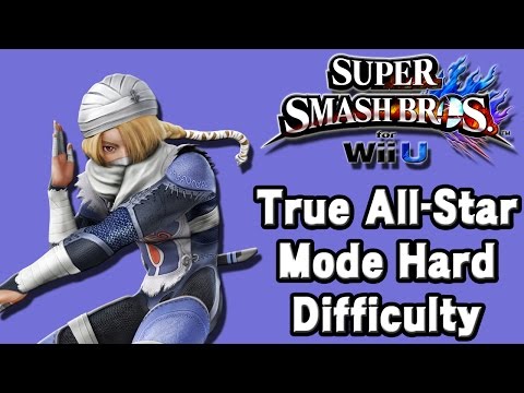 Super Smash Bros. For Wii U (True All-Star Mode Hard Difficulty | Sheik) 60fps