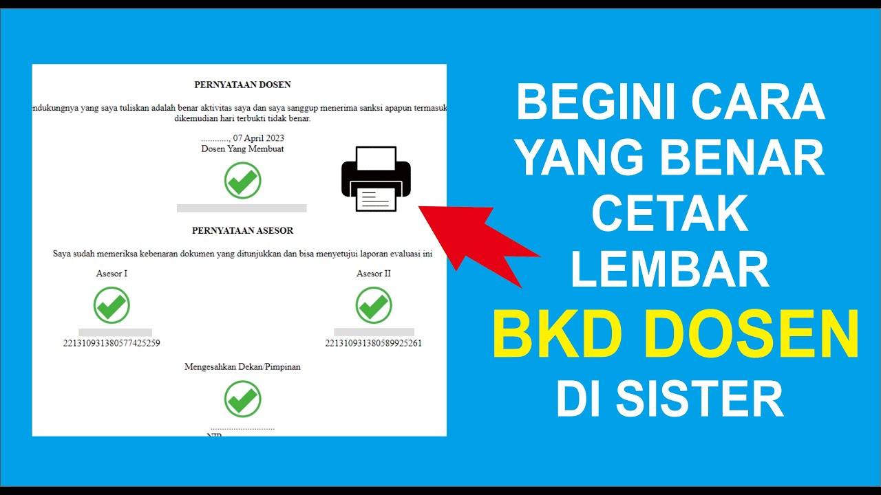 How to Download and Print the BKD Lecturer Workload Sheet at SISTER