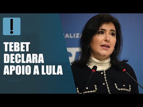 Simone Tebet declara voto em Lula "Depositarei nele o meu voto"