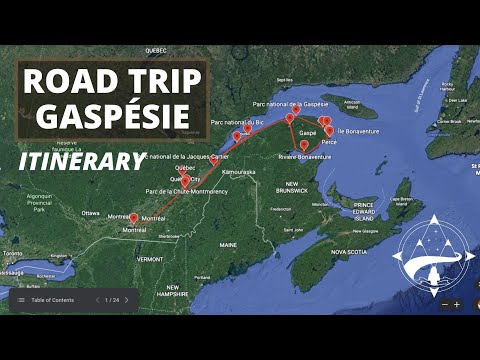 ITINERARY 8 DAYS GASPÉSIE ROAD TRIP