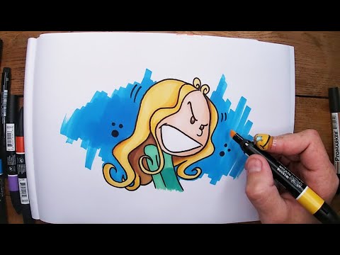 Comment dessiner et colorier SISTERS - dessin facile et rapide