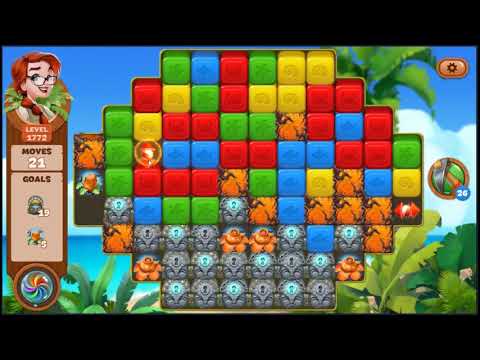 Lost Island Blast Adventure Level 1772 - NO BOOSTERS 🏝️ | SKILLGAMING ✔️