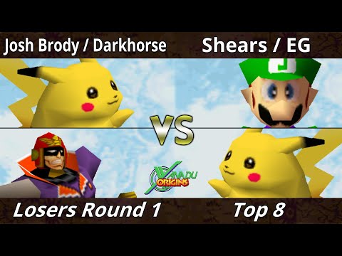 Xanadu Origins Top 8 - Darkhorse & Josh Brody Vs. Shears & EG - Smash Bros - SSB64