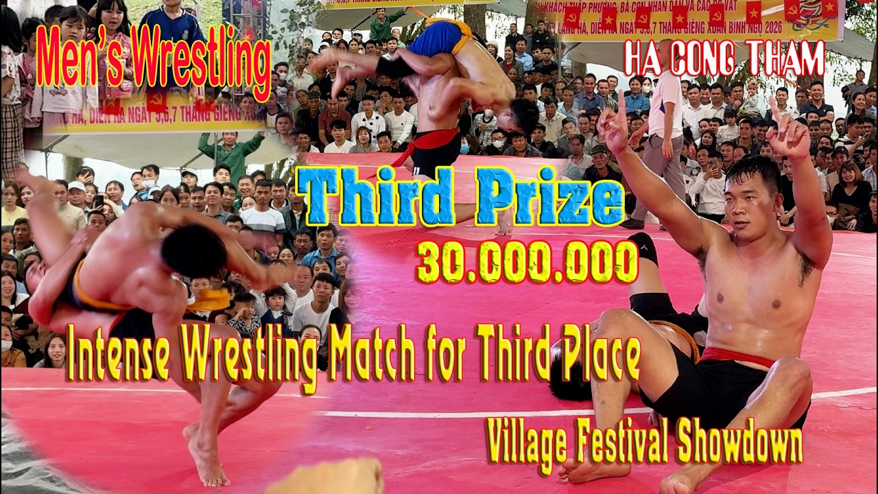 Intense Wrestling Match for Third Place | Village Festival Showdown