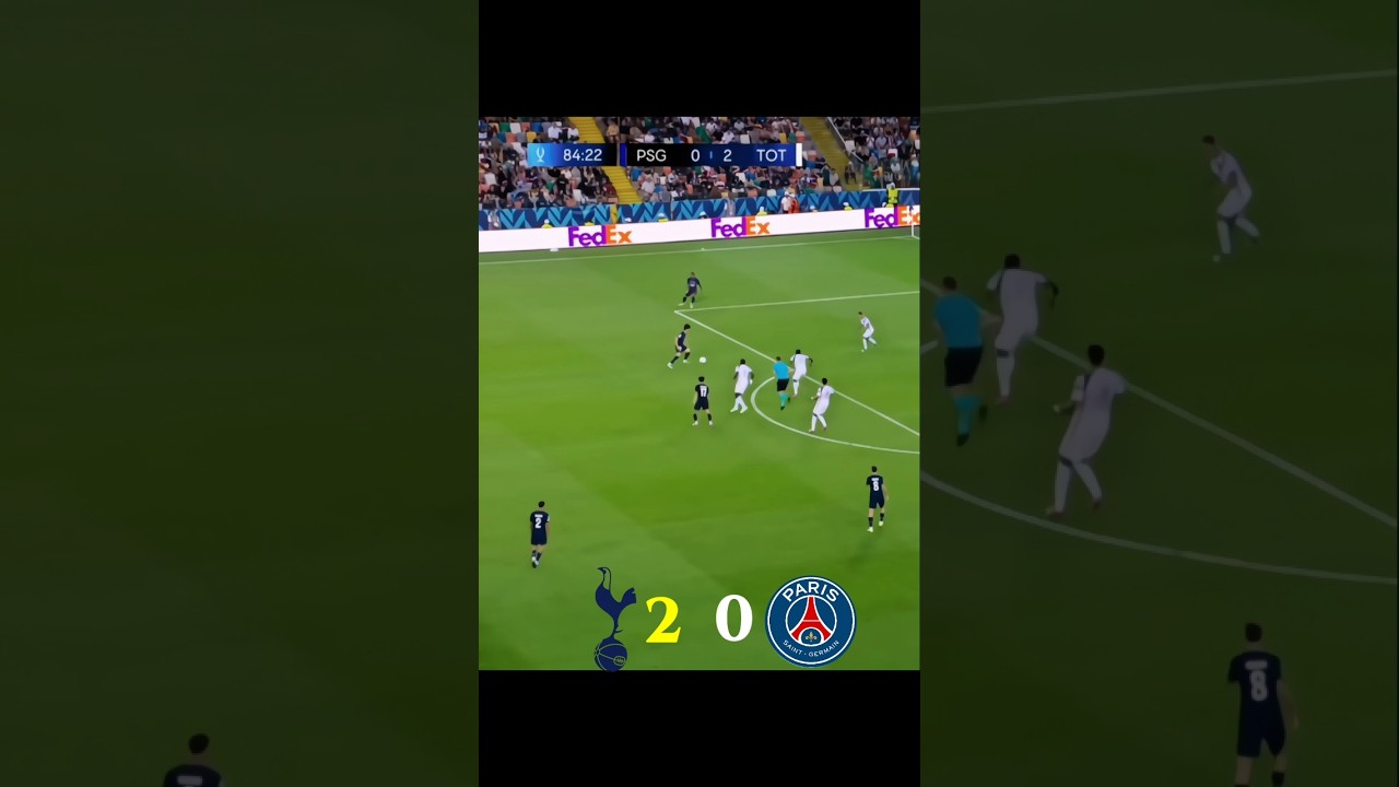 PSG vs Tottenham । UEFA Super Cup Final🥶. #shorts #psg #shortsvideo
