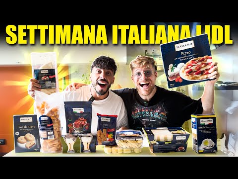 PROVIAMO TUTTO IL CIBO DELLA SETTIMANA ITALIANA DEL SUPERMERCATO LIDL - FINALMENTE SI GODE TROPPO!