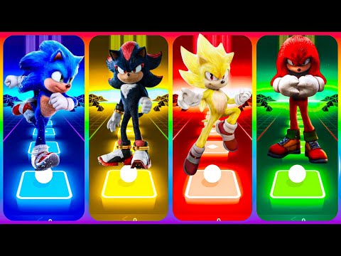 🔴SONIC SUPER THE HEDGEHOG 🫠TILES HOP EDM RUSH COFFEN DANCE🟢