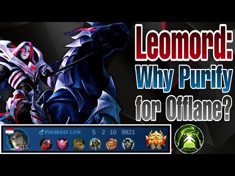 Leomord Purify Offlane Gameplay: Why Purify Spell Can Help You as Offlane Fighter? | Mobile Legends