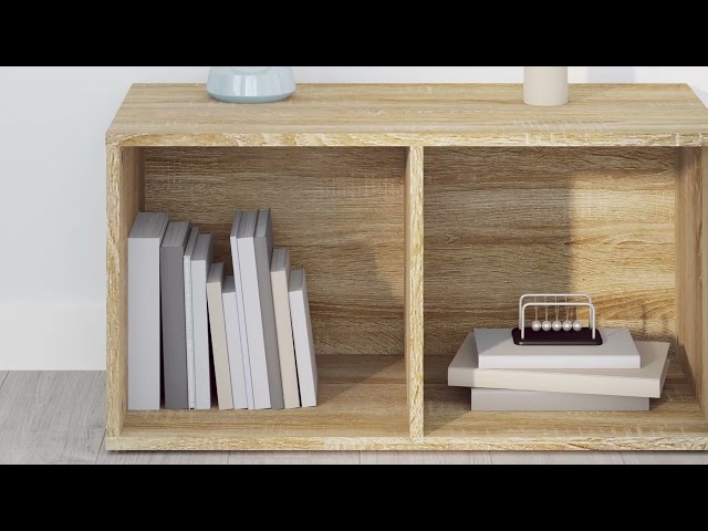 Video Teaser für 805528 vidaXL TV Cabinet Sonoma Oak 72x35x36,5 cm Engineered Wood